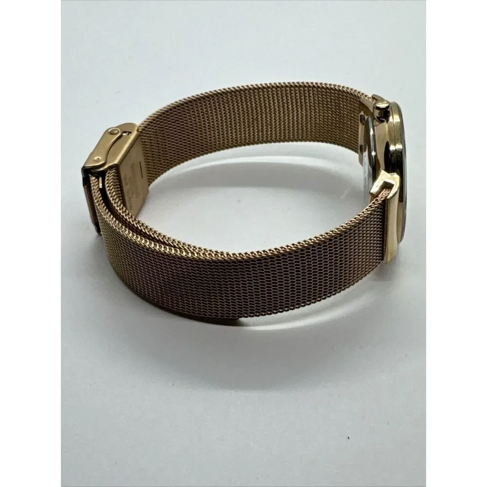 Skagen Freja 358SRRD Womens Rose-Tone Steel Mesh Analog Dial Quartz Watch AEA003